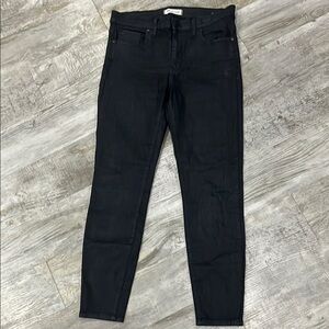 Madewell jeans Black Skinny Jeans with Tapered Leg stretch size 31